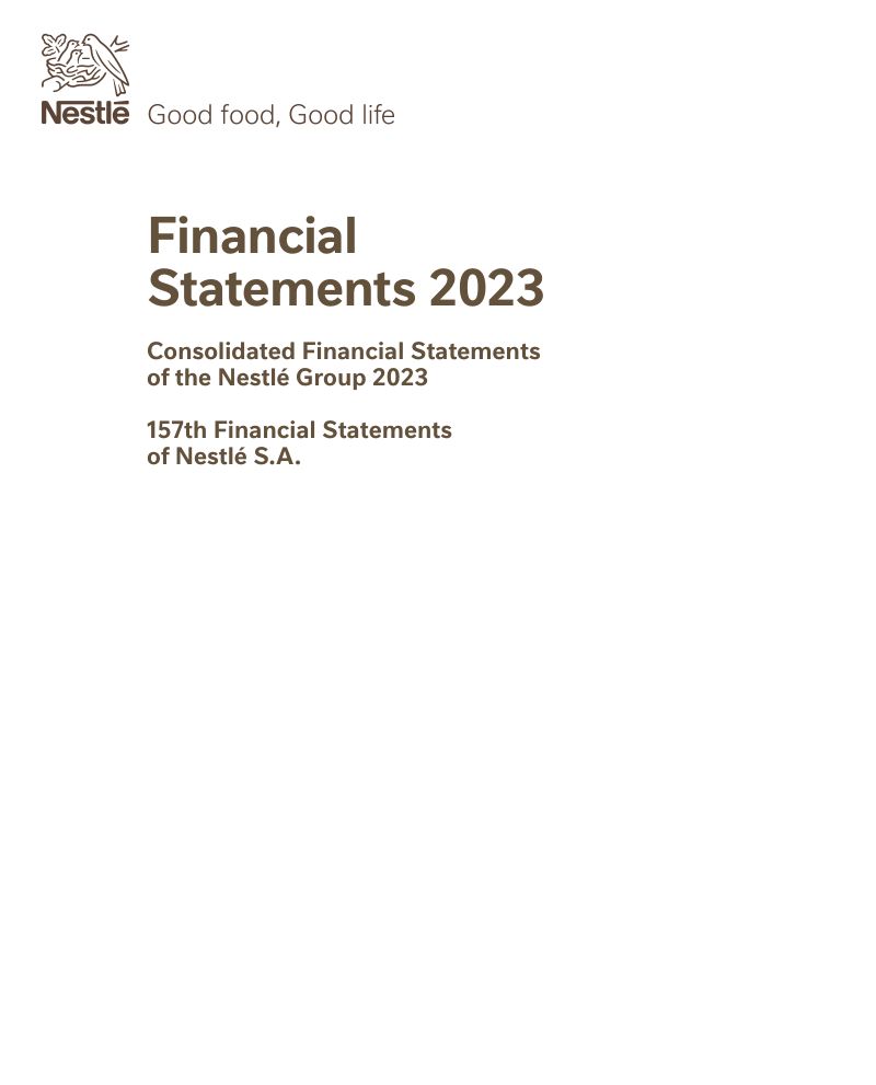 雀巢公司(Nestle)2023年年度财务报告(英文版)(138页)