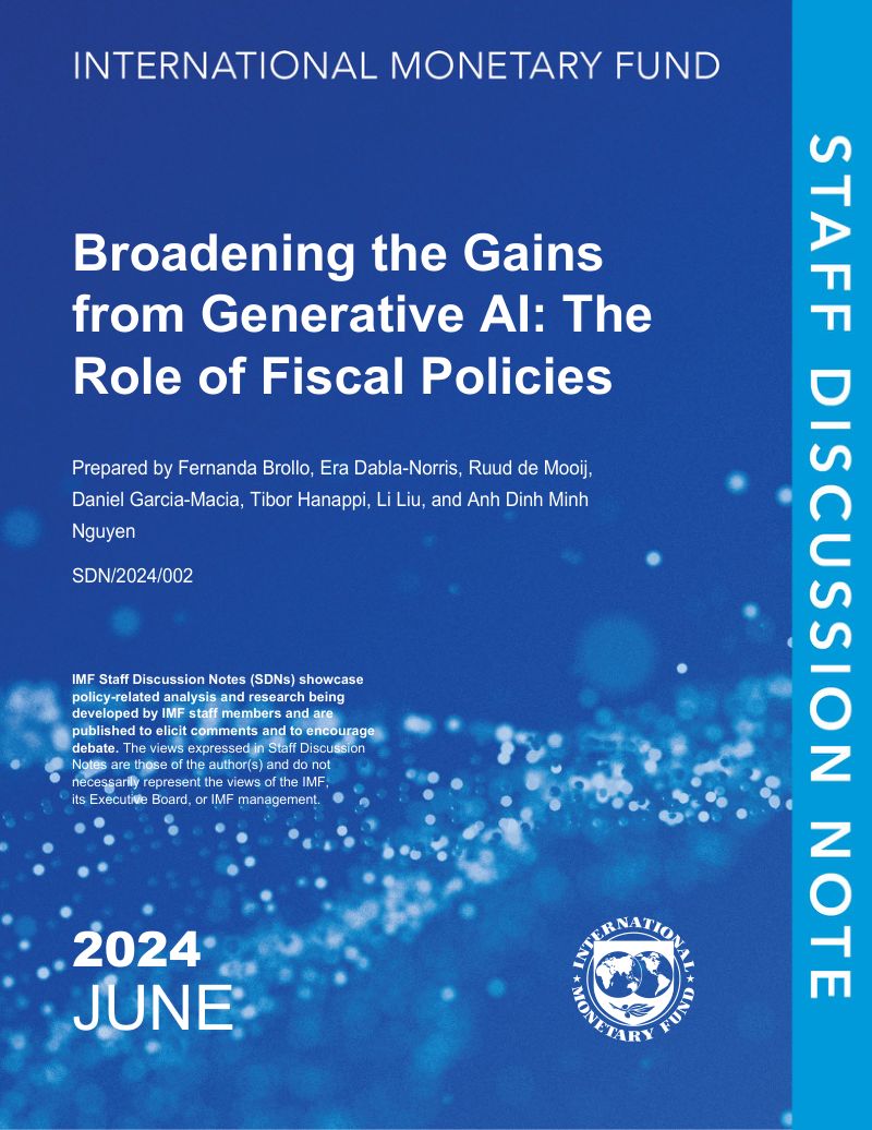 国际货币基金组织:2024扩大世代人工智能的收益:财政政策的作用报告(英文版)(47页)