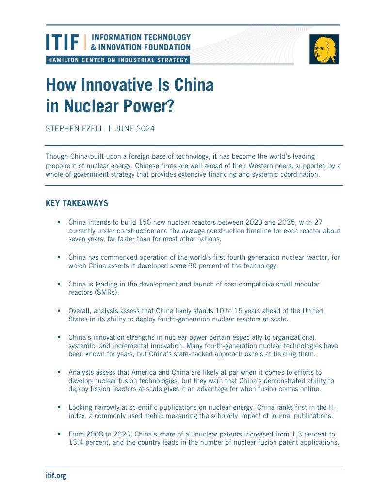 ITIF:2024年中国核电创新能力研究报告(英文版)(32页)