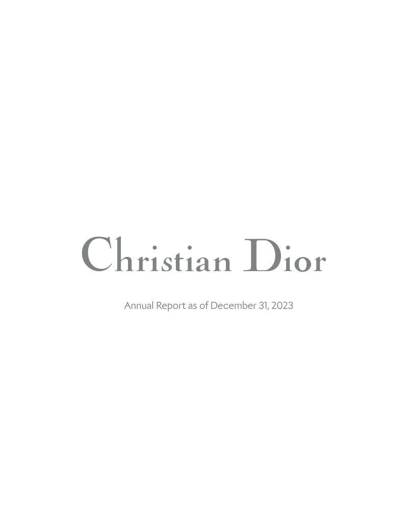 迪奥公司（CHRISTIAN DIOR）2023年年度报告（英文版）（336页）