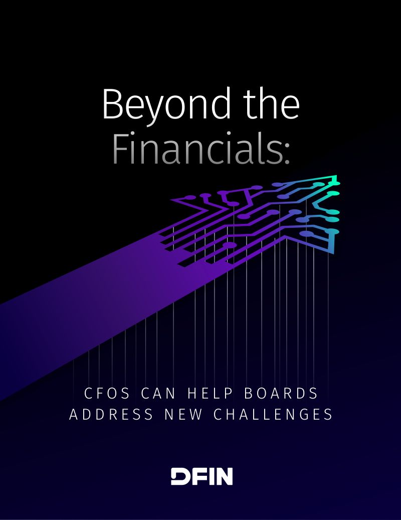 DFIN:2024超越财务:CFO如何帮助董事会应对新挑战白皮书(英文版)(16页)