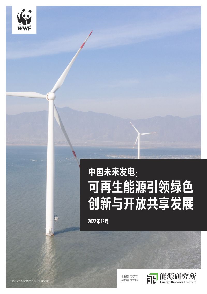 世界自然基金会：中国未来发电：2023可再生能源引领绿色 创新与开放共享发展报告（25页）