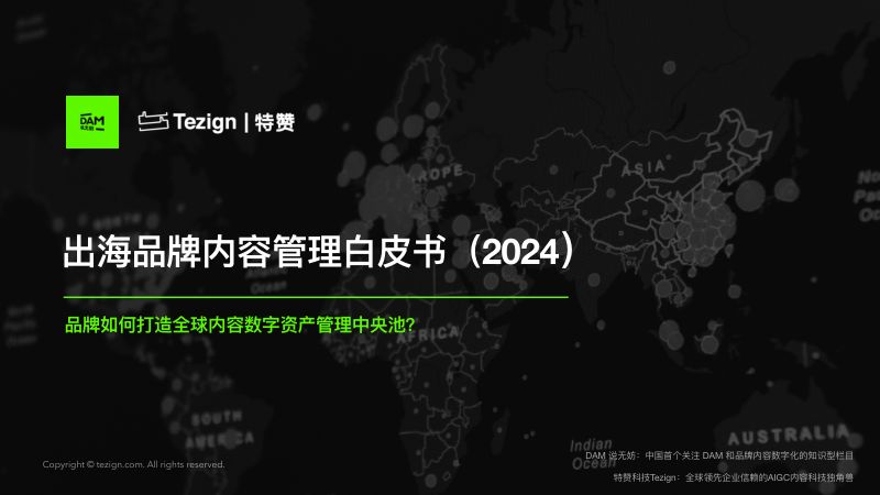 特赞:2024中国出海品牌内容数字资产管理白皮书(26页)
