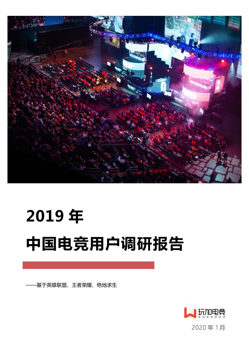 玩加电竞:2019年中国电竞用户调研报告(27页)