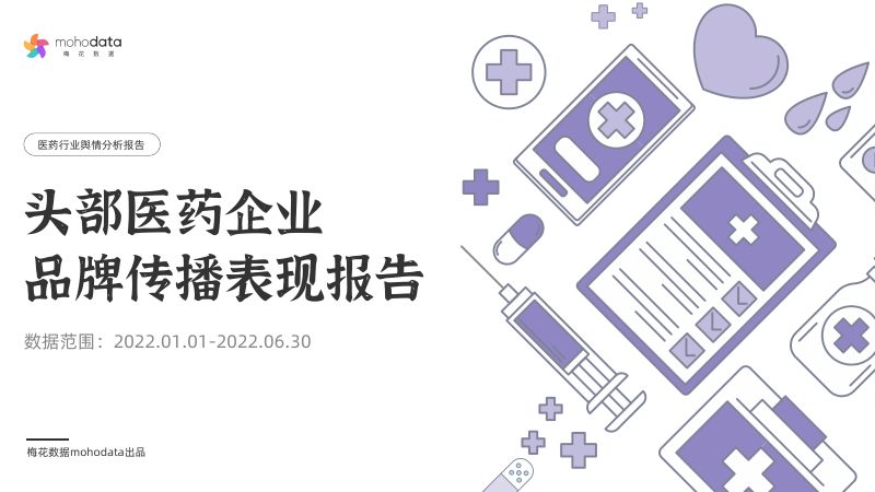梅花数据：2022头部医药企业品牌传播表现报告（53页）