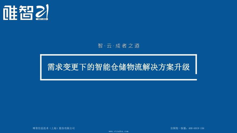 唯智信息：智能仓储：需求变更下的智能仓储物流解决方案升级（13页）