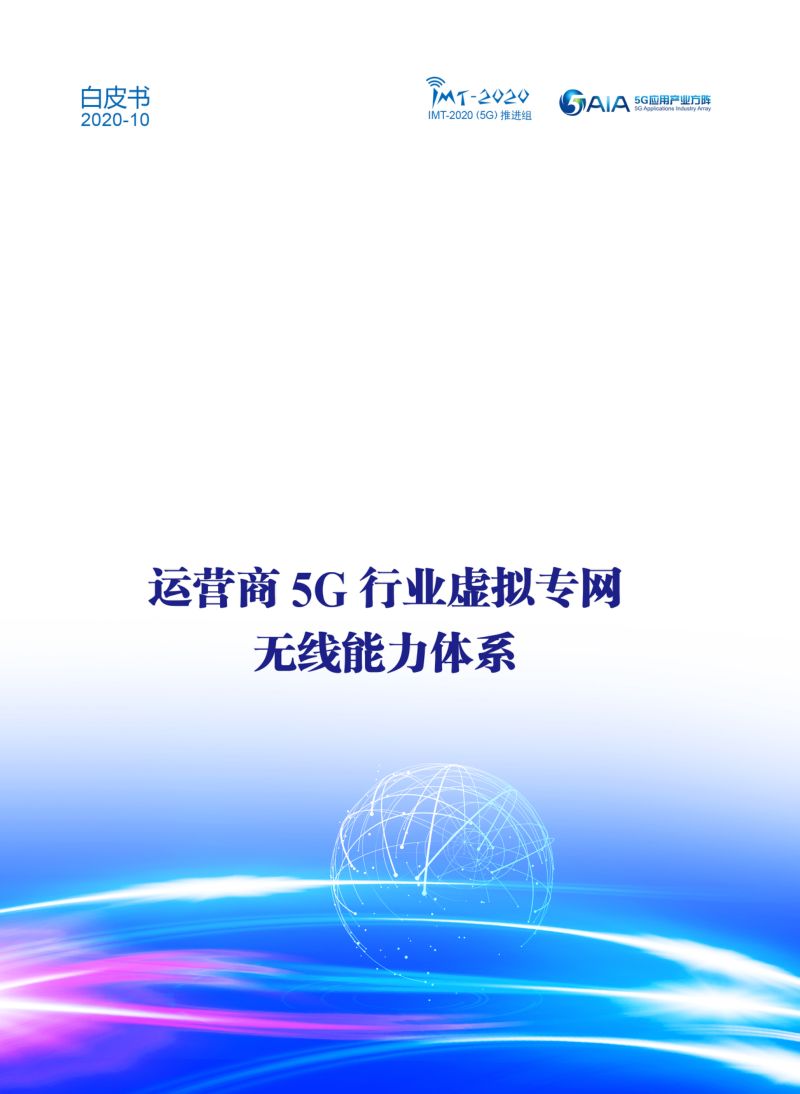运营商5G行业虚拟专网无线能力体系白皮书（21页）
