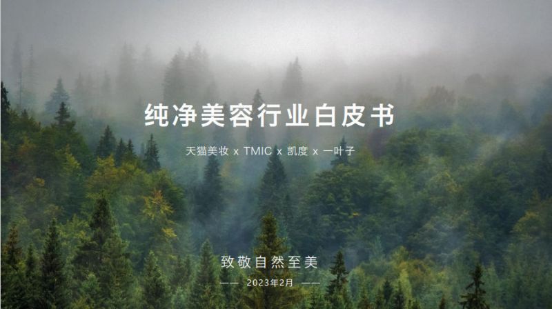 TMIC&天猫美妆&凯度：纯净美容行业白皮书（32页）