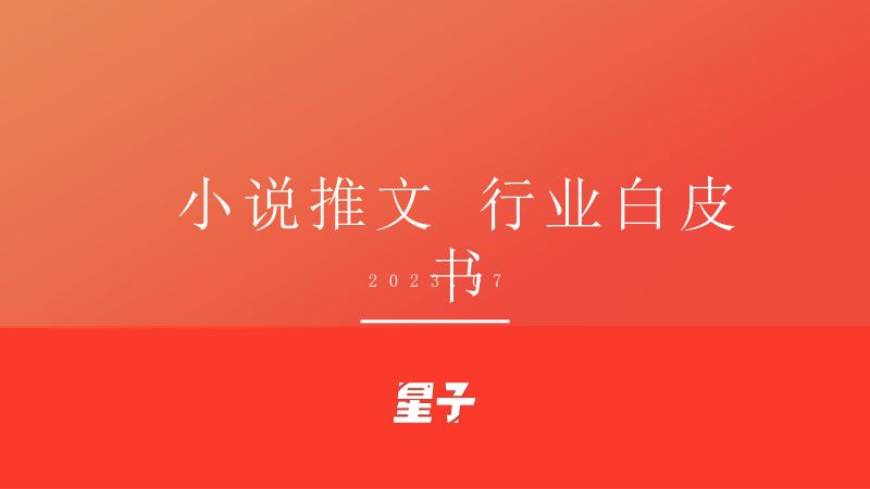 量子助推：2023小说推文行业白皮书（30页）