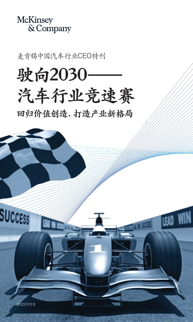麦肯锡：中国汽车行业CEO特刊：驶向2030——汽车行业竞速赛（246页）