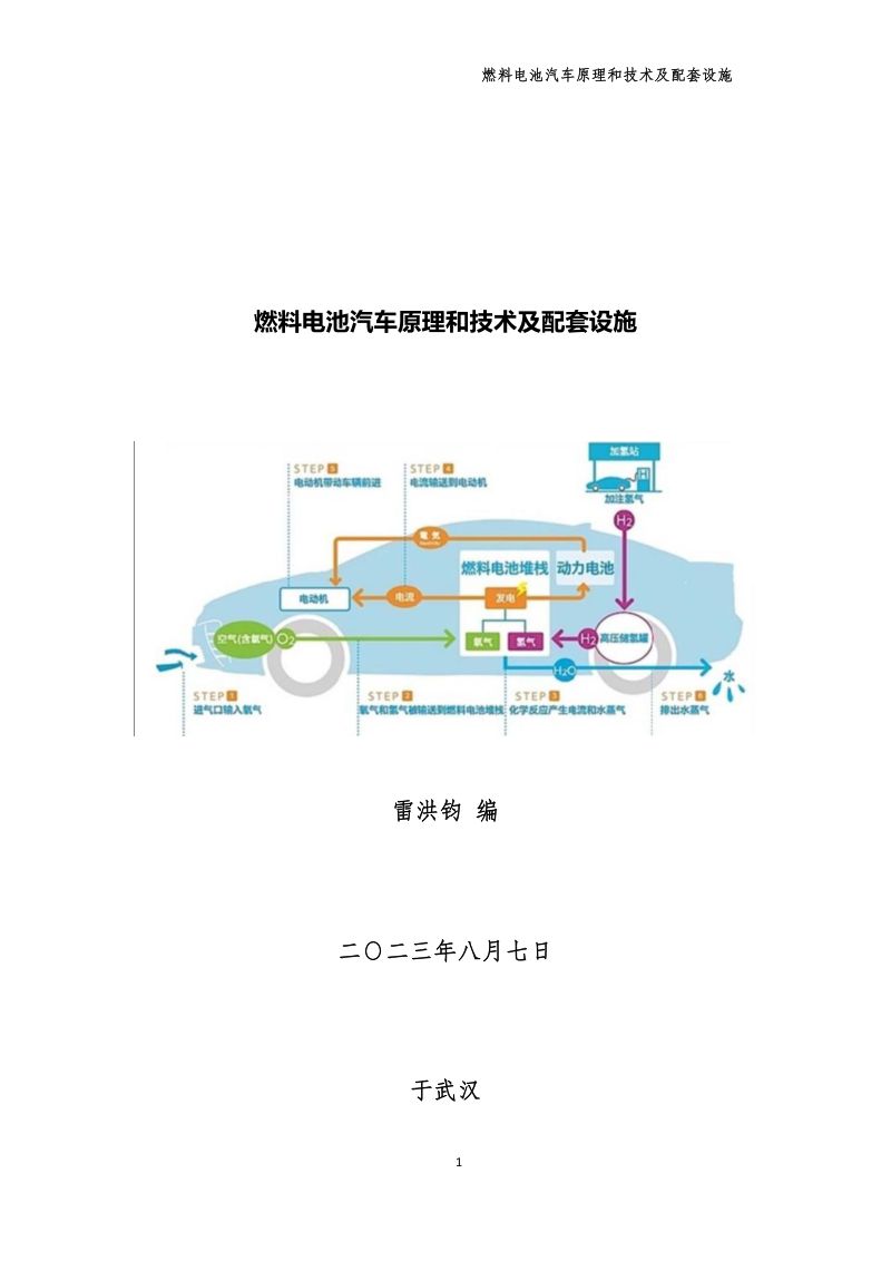 燃料电池汽车原理、技术及配套设施（2023）（32页）