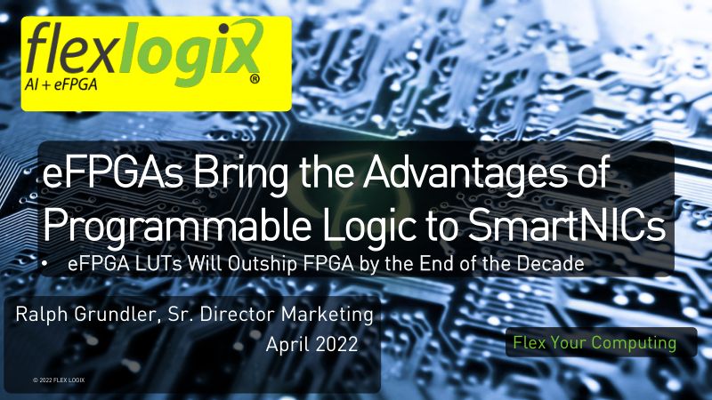 1B-101_eFPGAs Bring the Advantages of Programmable Logic to SmartNICs- FLEX LOGIX