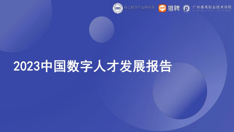 链上数字产业研究院&猎聘大数据:2023中国数字人才发展报告(68页)