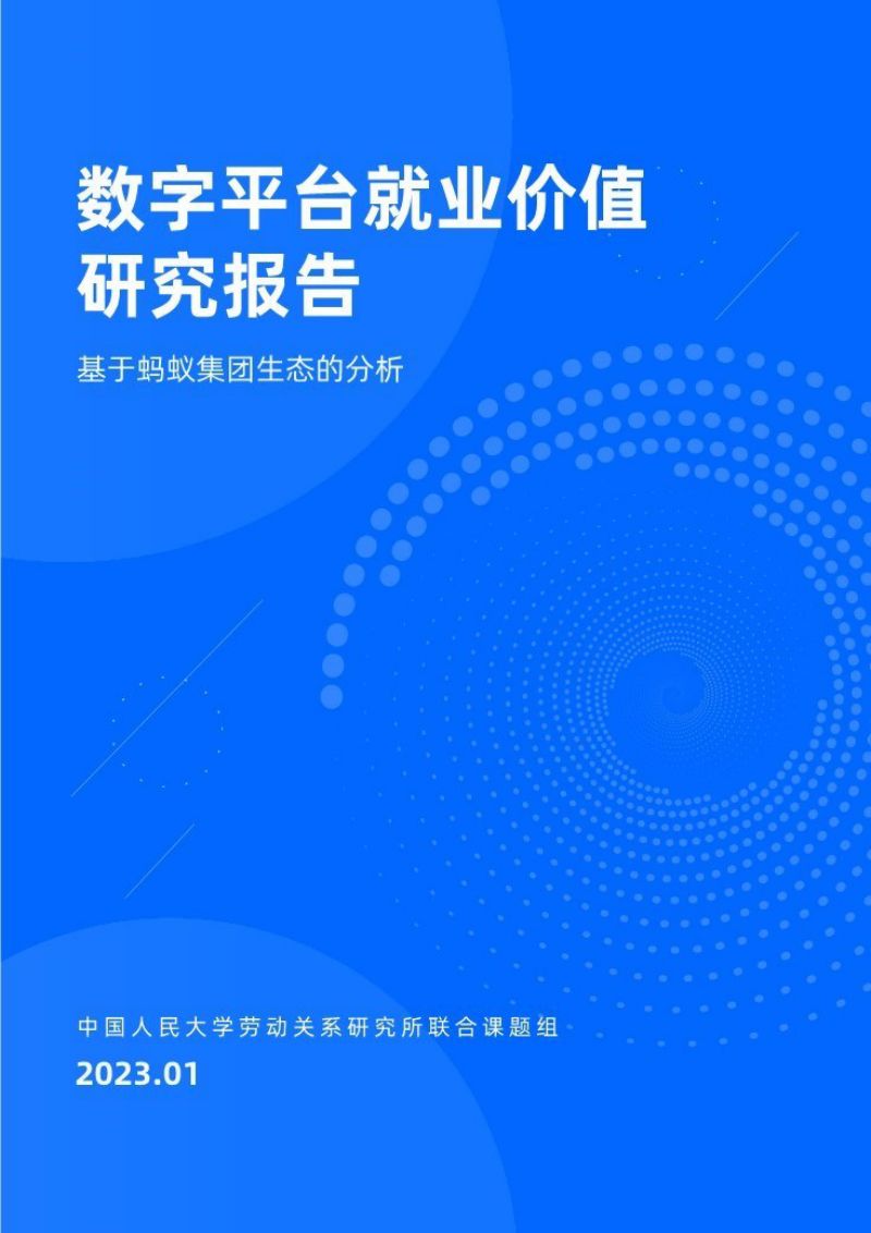中国人民大学：2023数字平台就业价值研究报告（57页）