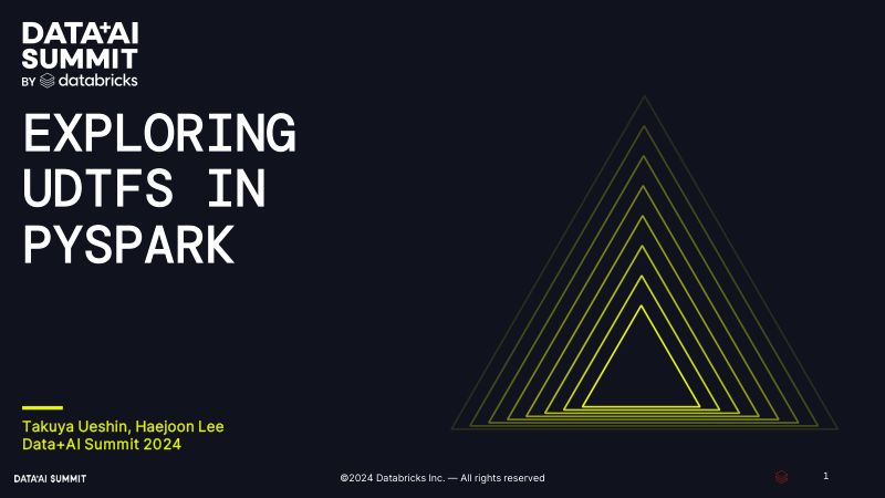 探索 PYSPARK 中的 UDTF（用户定义表函数）