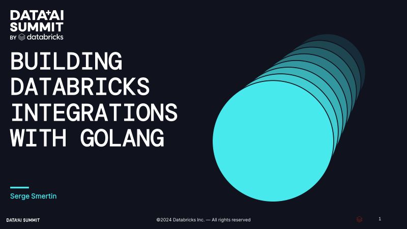 使用 DATABRICKS SDK FOR GO 生成应用程序