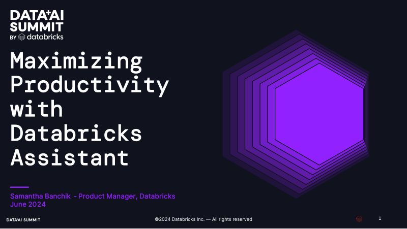 使用 Databricks Assistant 最大限度地提高工作效率:关键策略和技巧