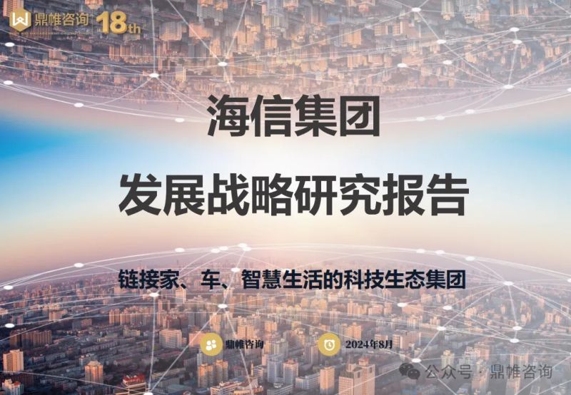鼎帷咨询：2024海信集团发展战略研究报告（90页）