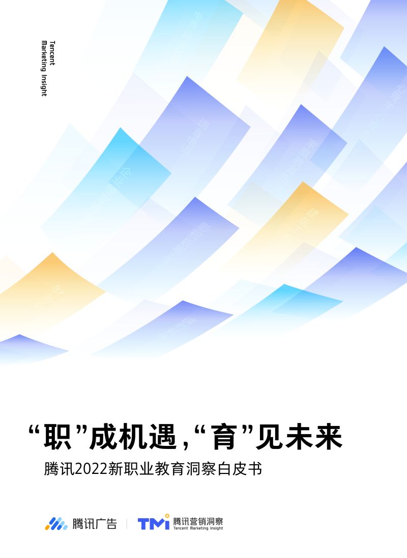 腾讯：2022新职业教育洞察白皮书（51页）