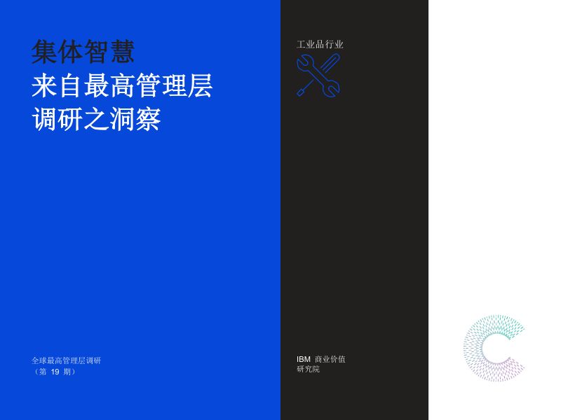 IBM：集体智慧：来自最高管理层调研之洞察-工业品行业（20页）