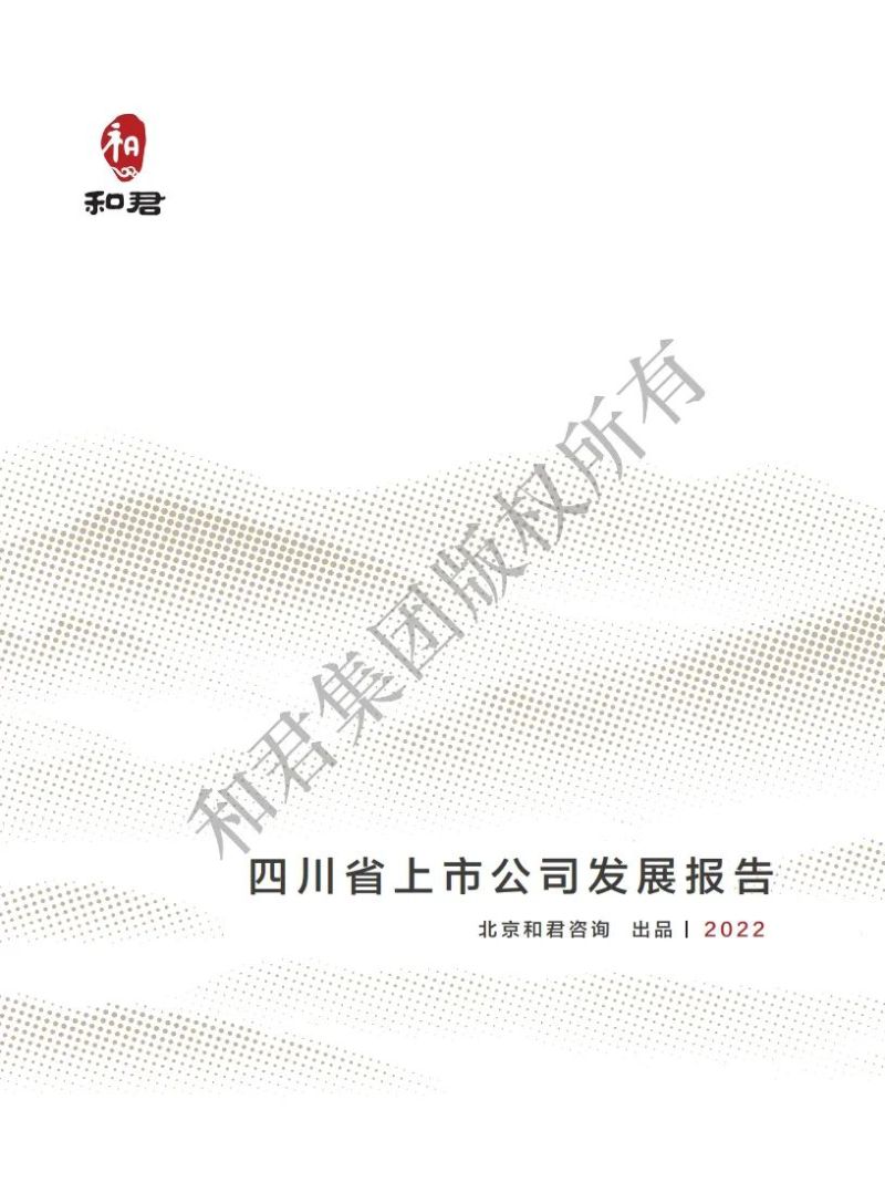 和君咨询：2022年四川省上市公司发展报告（52页）