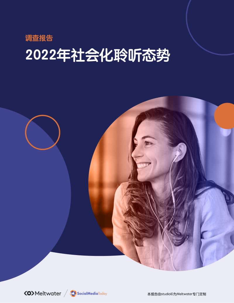 Meltwater融文:2022全球社会化聆听态势报告(20页)