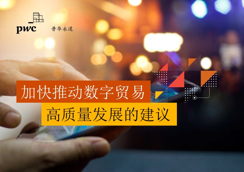 普华永道:2022加快推动数字贸易高质量发展的建议报告(27页)