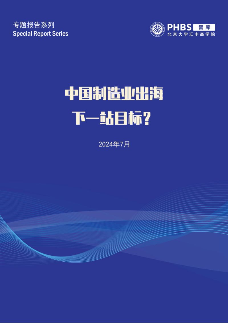 北大汇丰商学院:2024中国制造业出海下一站目标专题报告(24页)