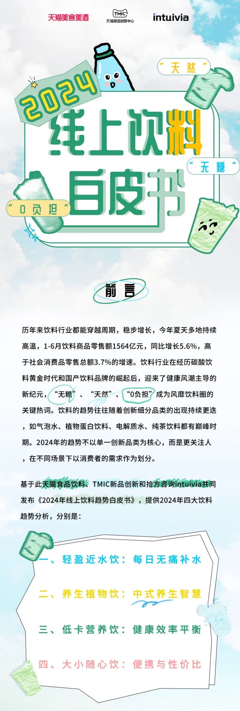天猫&TMIC&Intuivia：2024线上饮料趋势白皮书