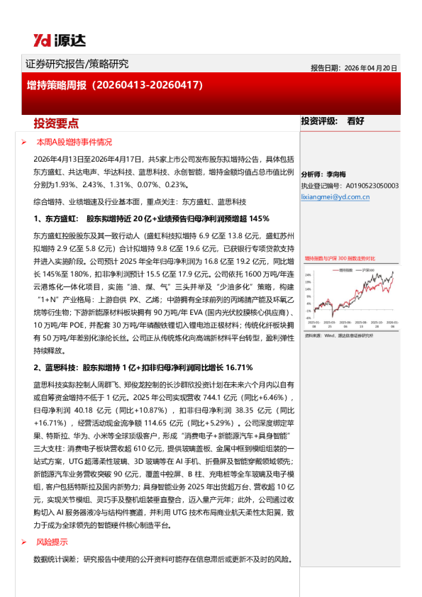 增持策略周报
