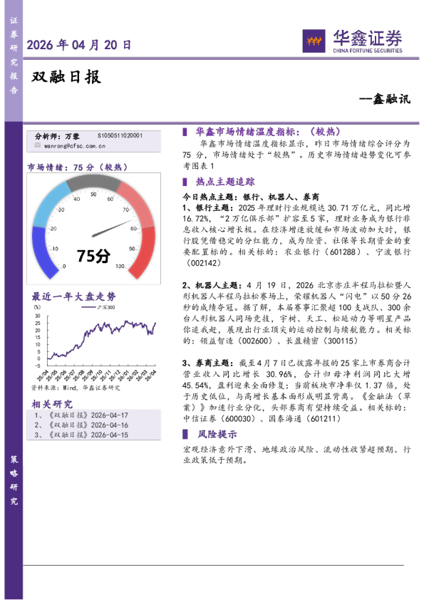 双融日报
