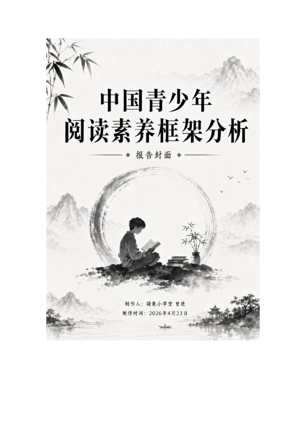 中国青少年阅读素养框架分析报告