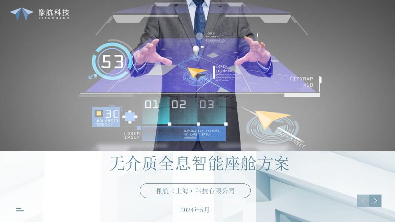 像航科技-无介质全息车载智能座舱解决方案