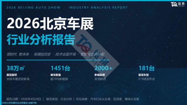 2026北京车展行业分析报告-钛祺汽车