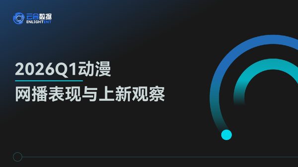 2026Q1动漫网播表现与上新观察
