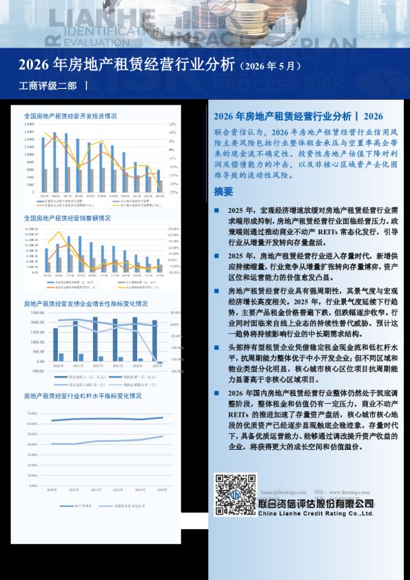 2026年房地产租赁经营行业分析(2026年5月)