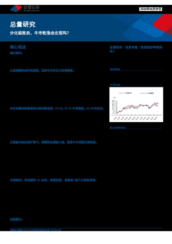 总量研究:分化极致后,牛市轮涨会出现吗?