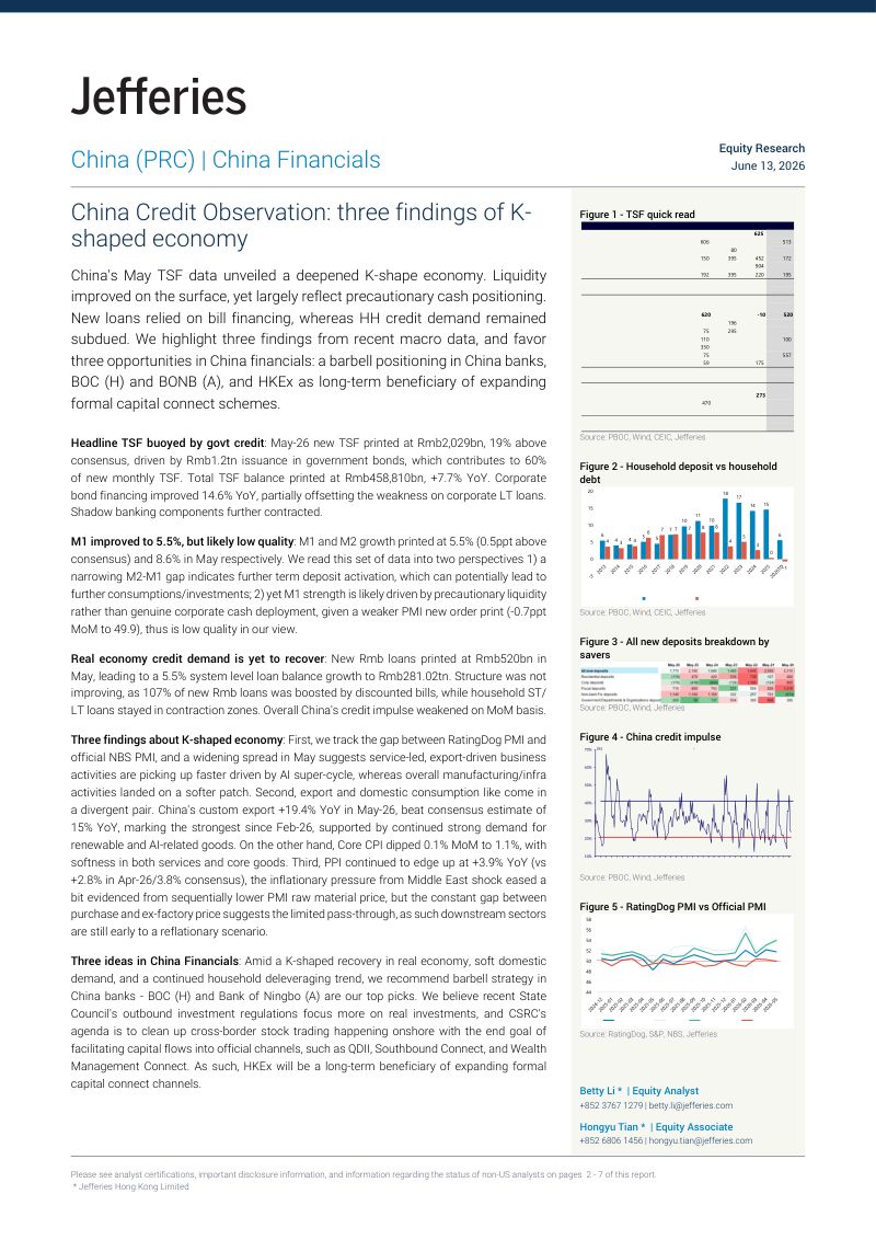 China Credit Watch: Three Discoveries of the K-shaped Economy