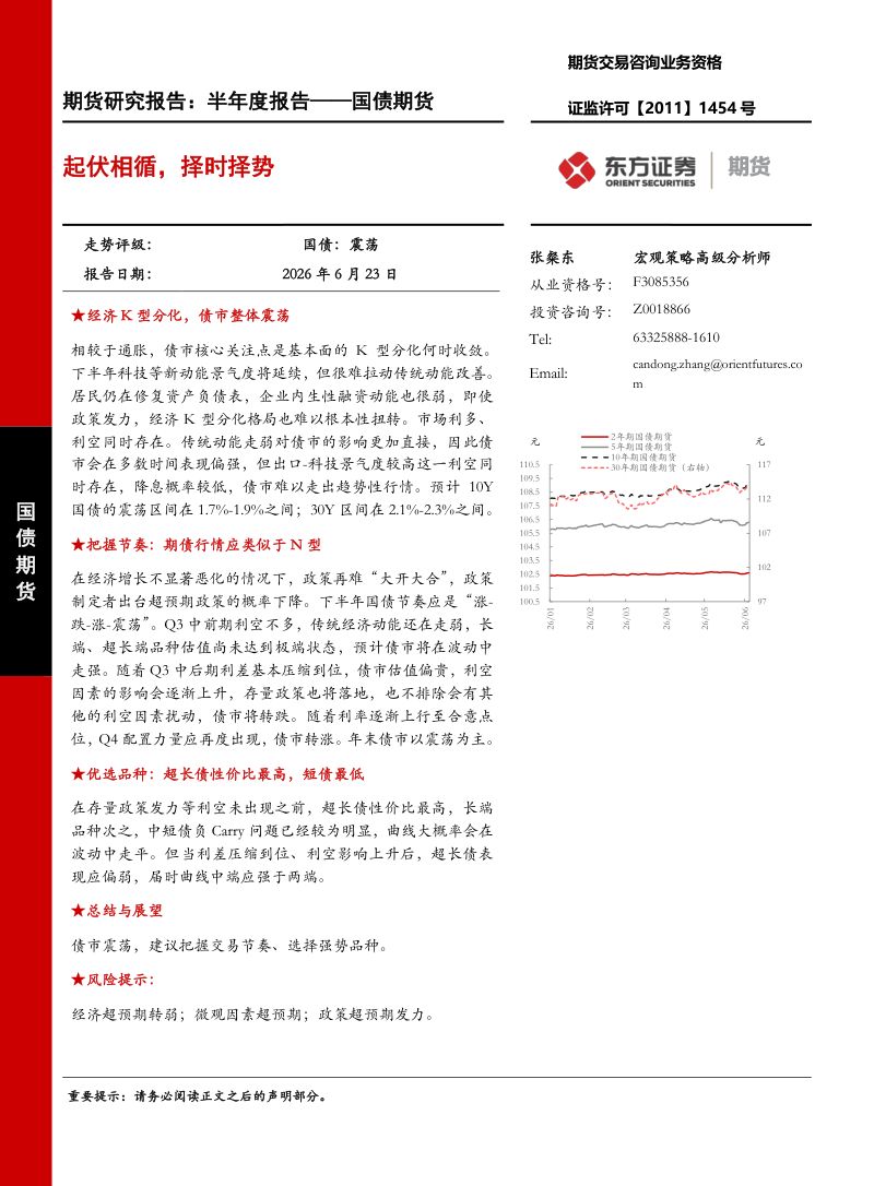 国债期货:起伏相循,择时择势