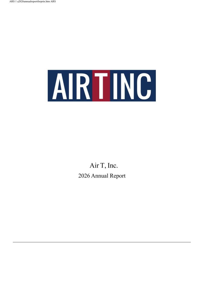 Air T Inc 2025年度报告