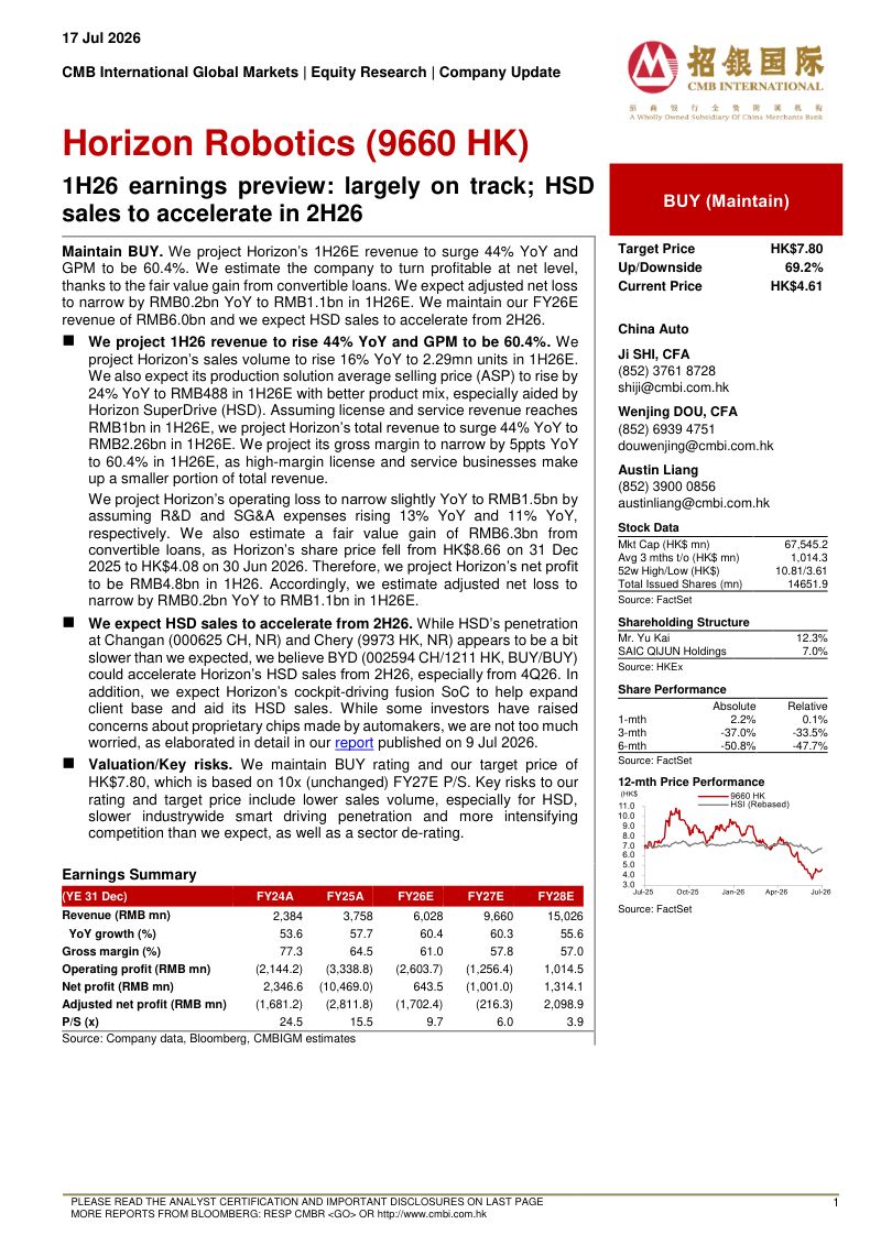 1H26 earnings preview: largely on track; HSD sales to accelerate in 2H26