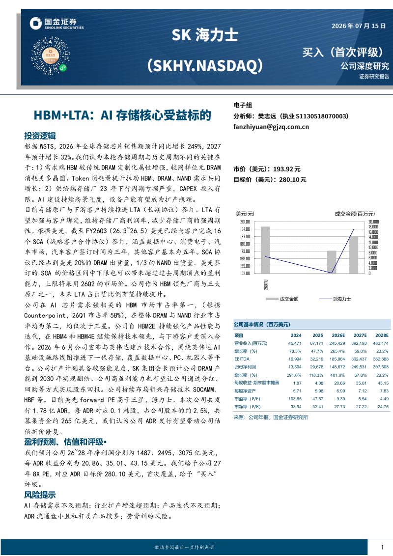 HBM+LTA:AI存储核心受益标的