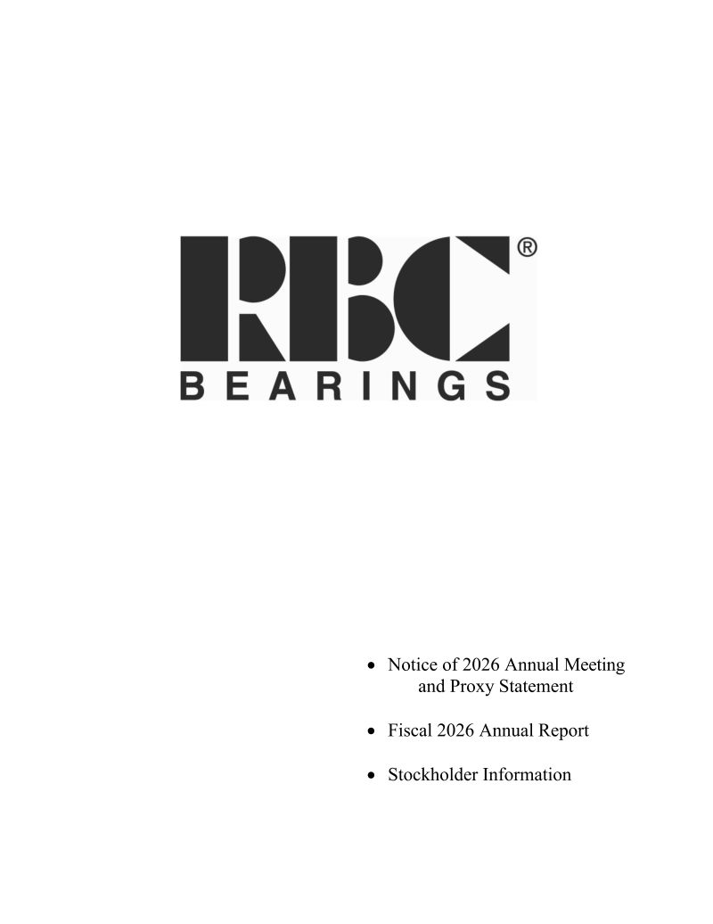 RBC轴承 2025年度报告