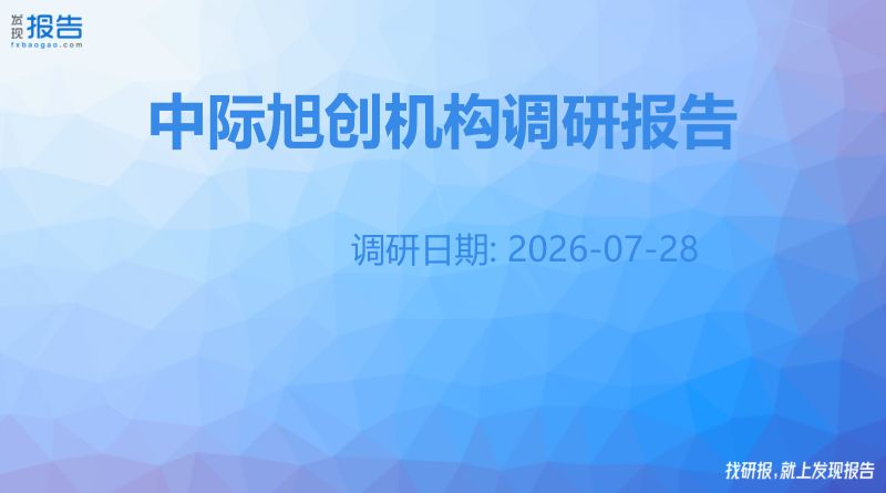 中际旭创机构调研纪要