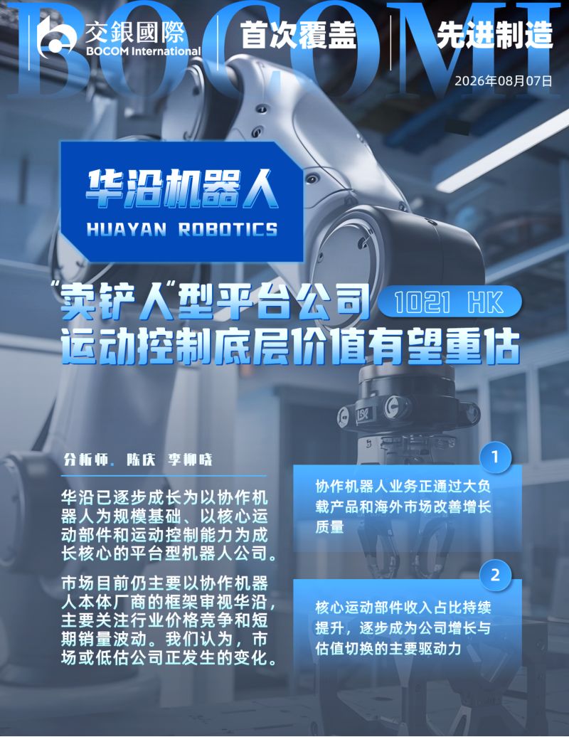 人形机器人行业系列（4）：“卖铲人”型平台公司，运动控制底层价值有望重估