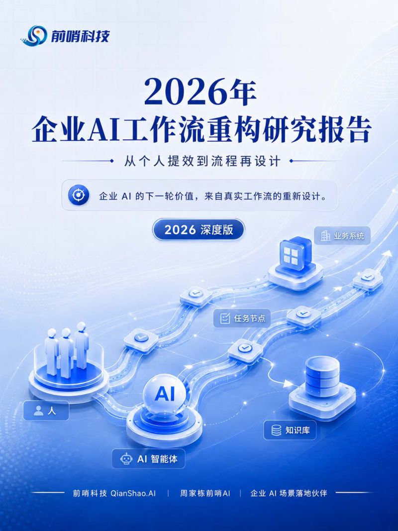 2026年企业AI工作流重构研究报告:从个人提效到流程再设计
