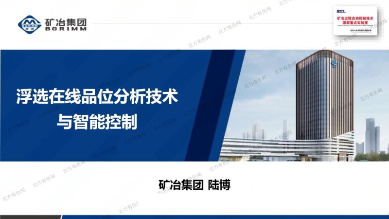 浮选在线品位分析技术与智能控制