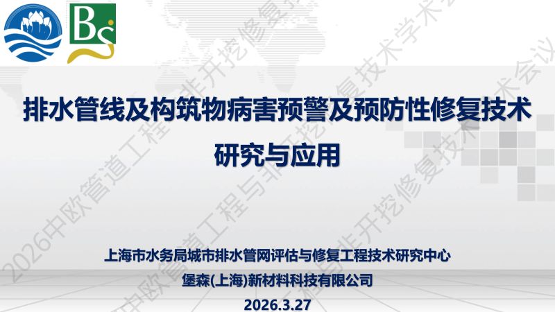 孙即梁-排水管线及构筑物病害预警及预防性修复技术研究与应用