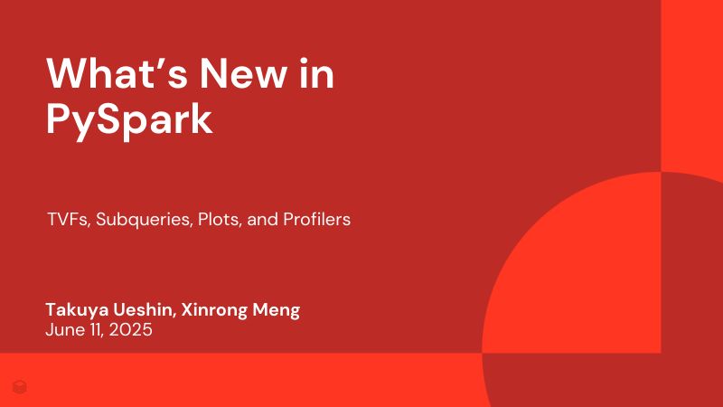 PySpark中的新功能TVF子查询绘图和分析器