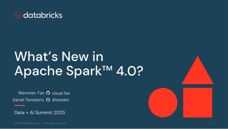 ApacheSpark4.0有哪些新功能